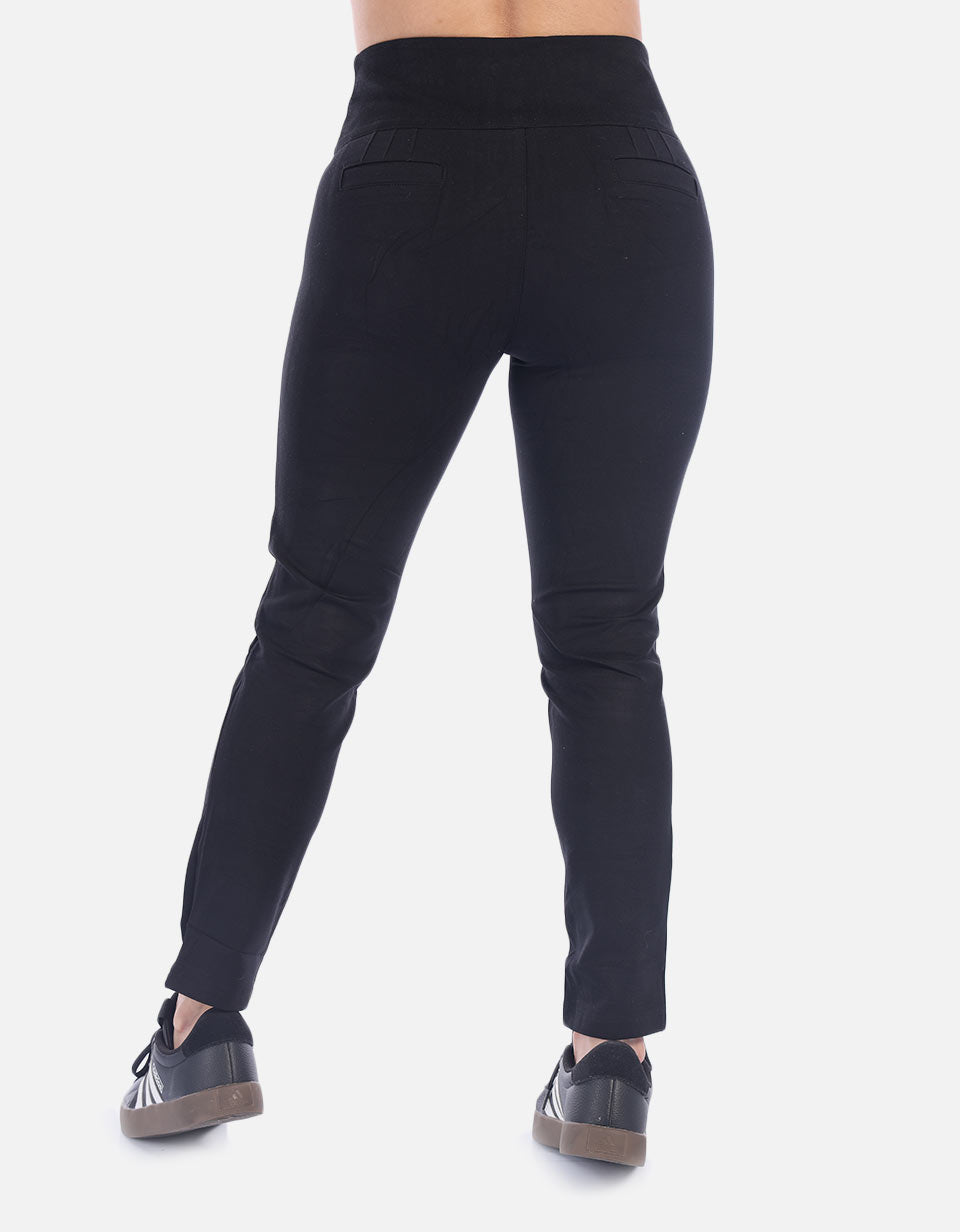 Pantalón negro para Mujer con pretina alta