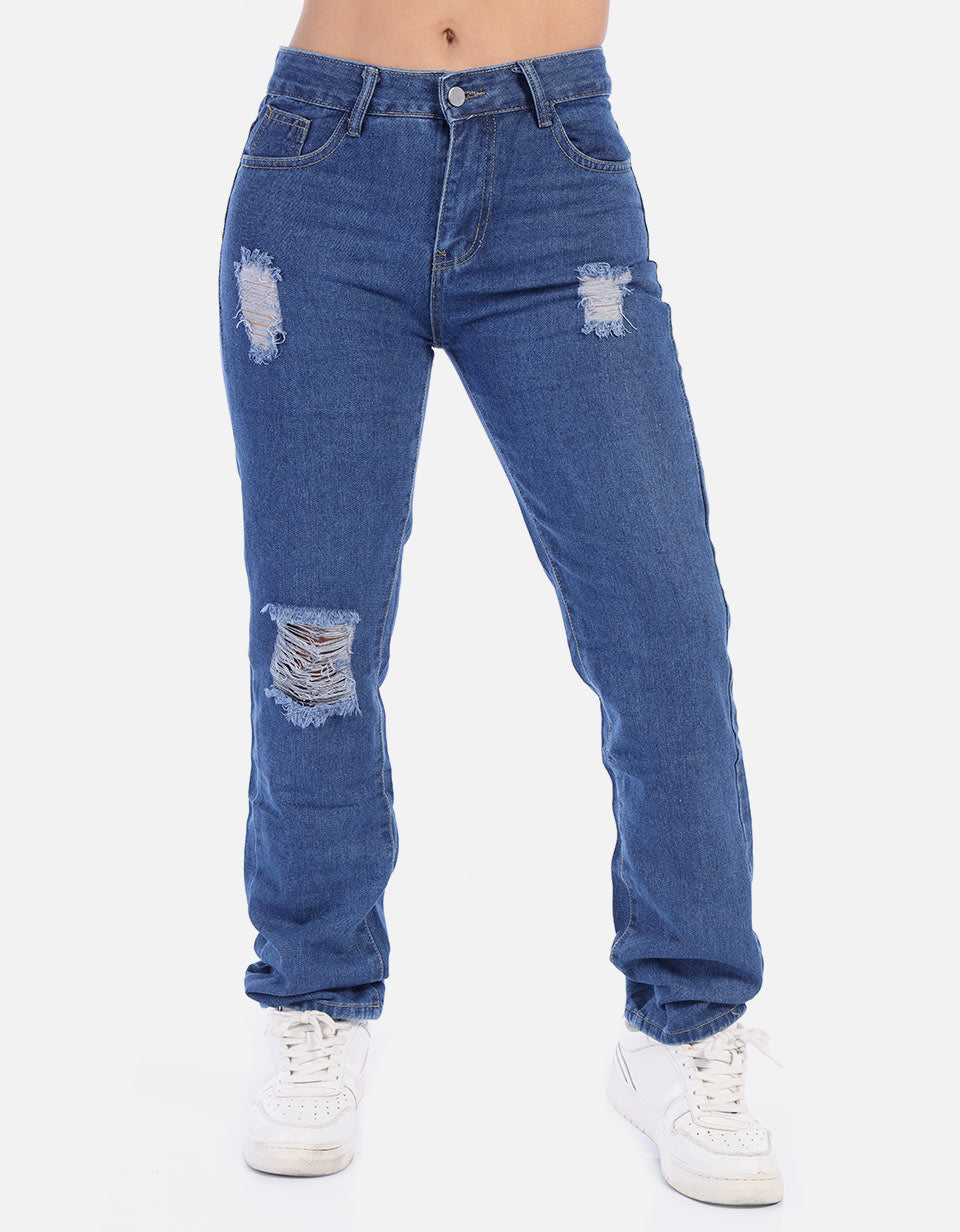 Jean mom fit para Mujer