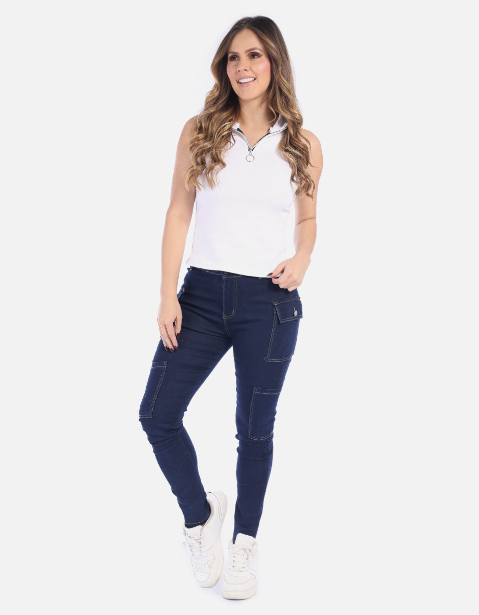 Jean cargo para Mujer