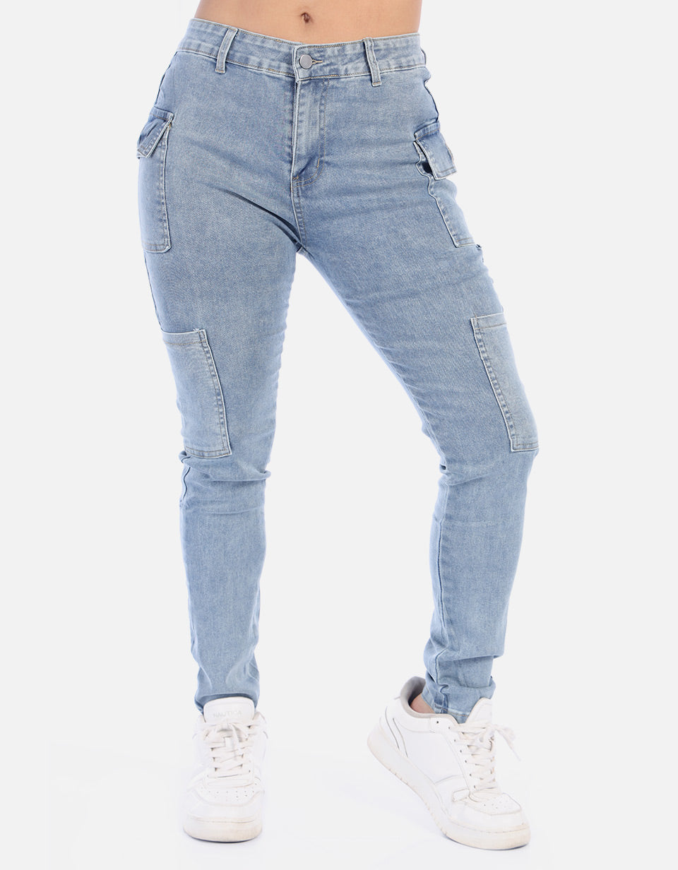 Jean cargo para Mujer