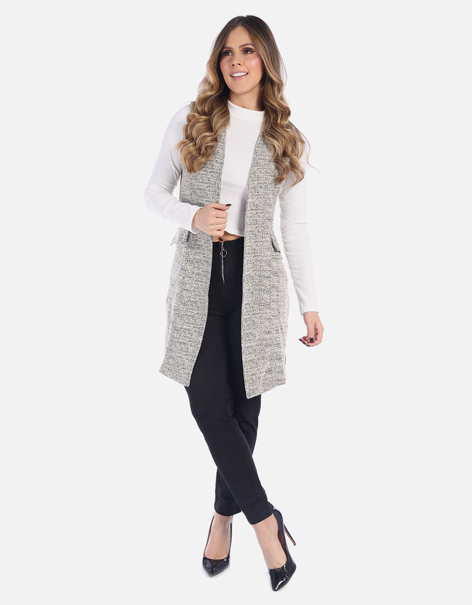 Blazer manga sisa para mujer