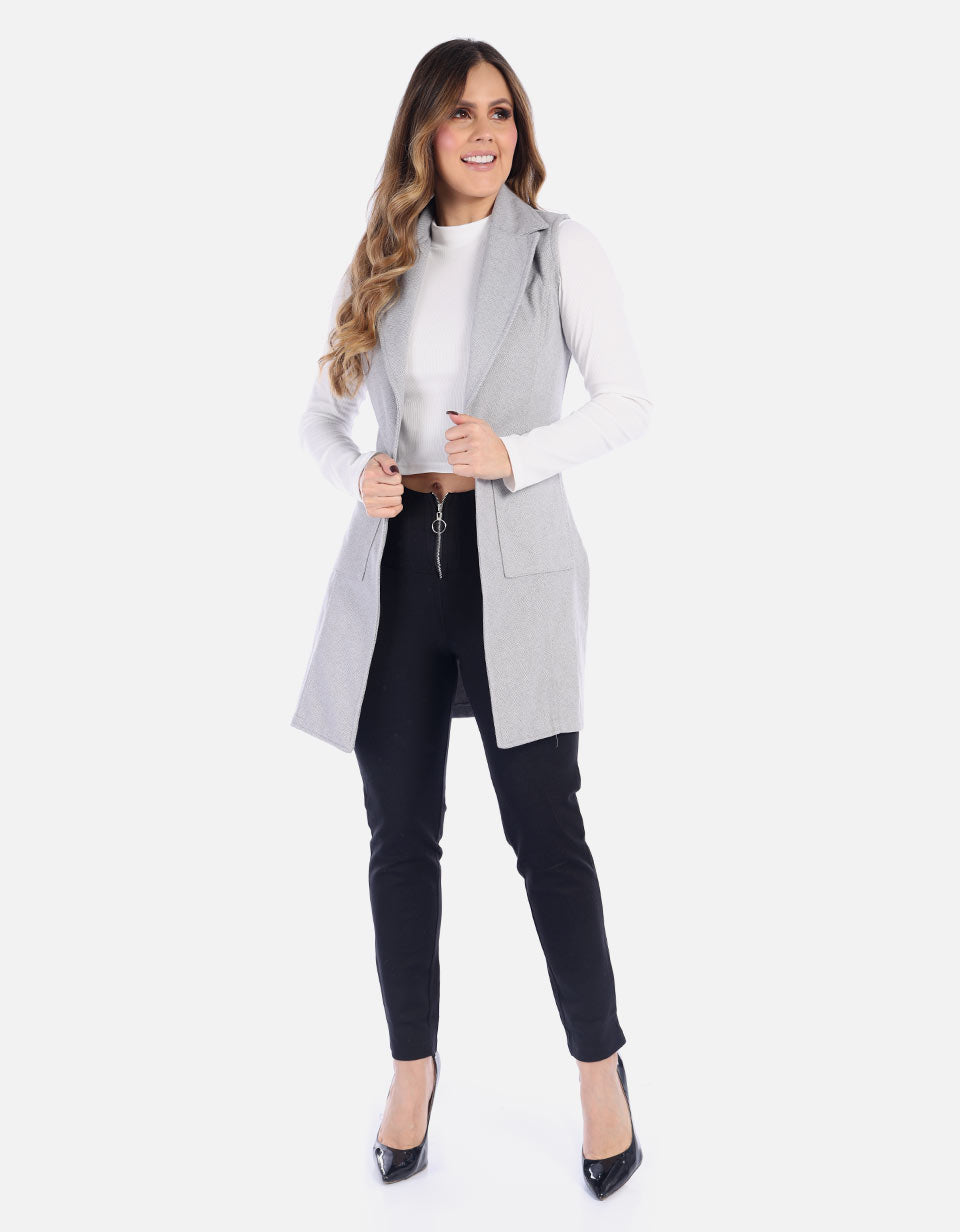 Blazer manga sisa para mujer