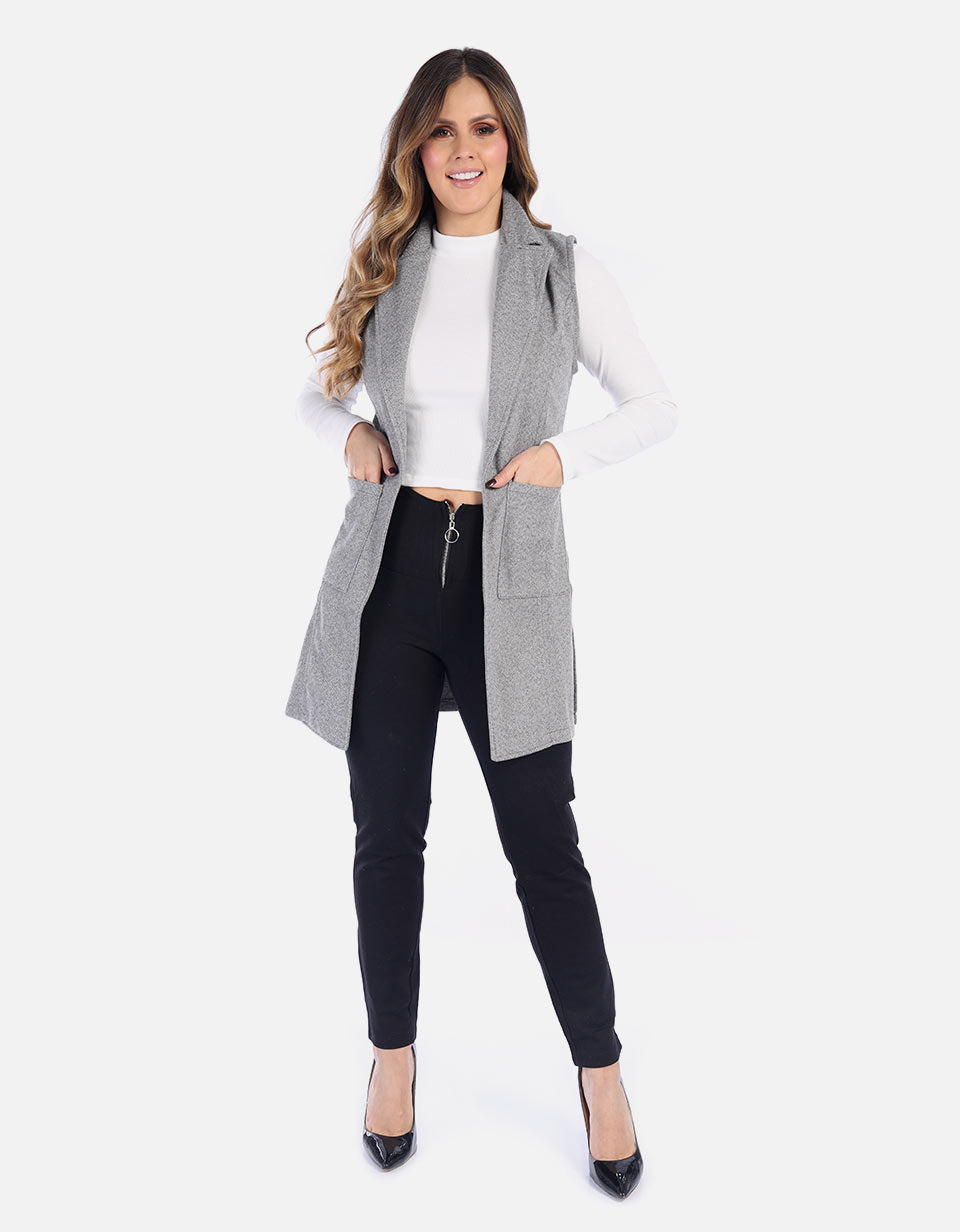 Blazer manga sisa para mujer