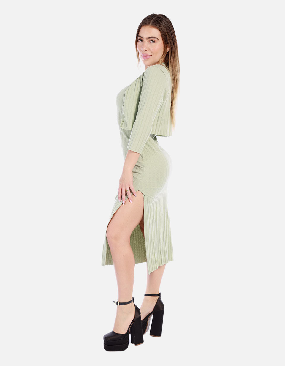 Set de Vestido y Buzo para Mujer