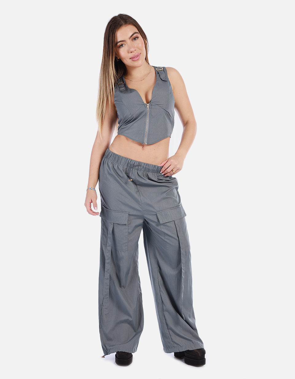 Set de Pantalón y Chaleco para Mujer