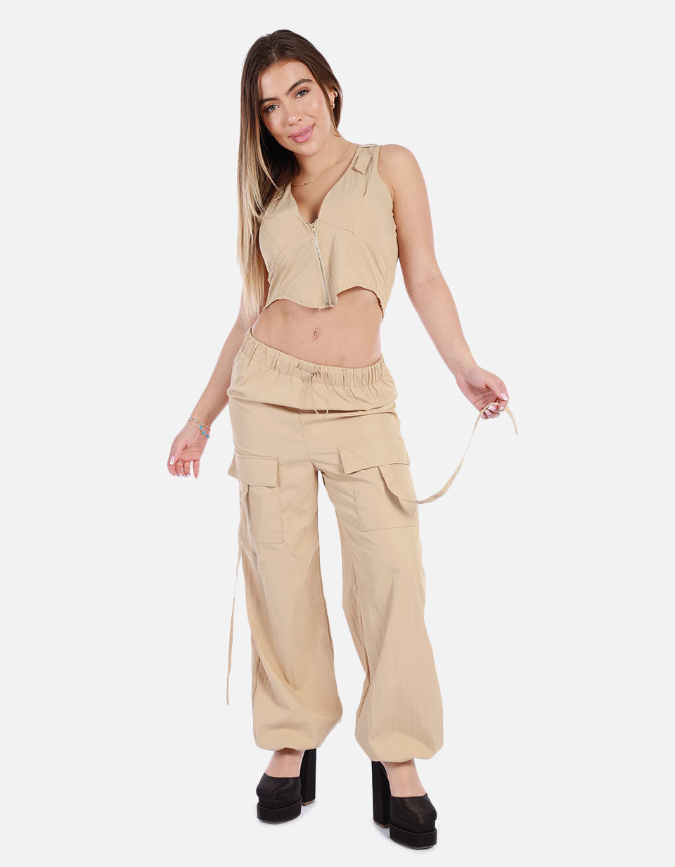 Set de Pantalón y Chaleco para Mujer