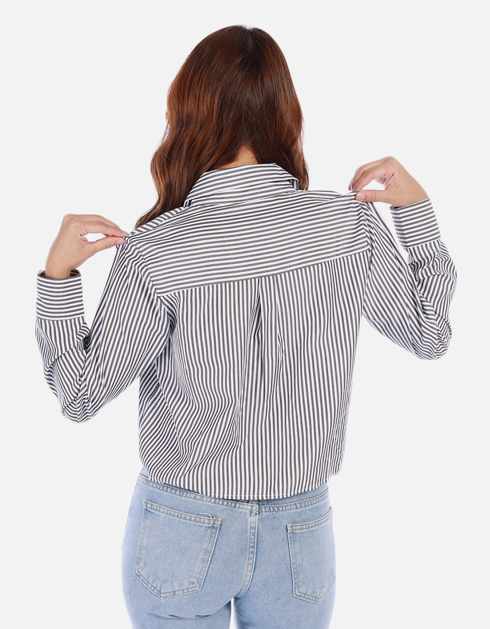 Camisa de rayas para mujer