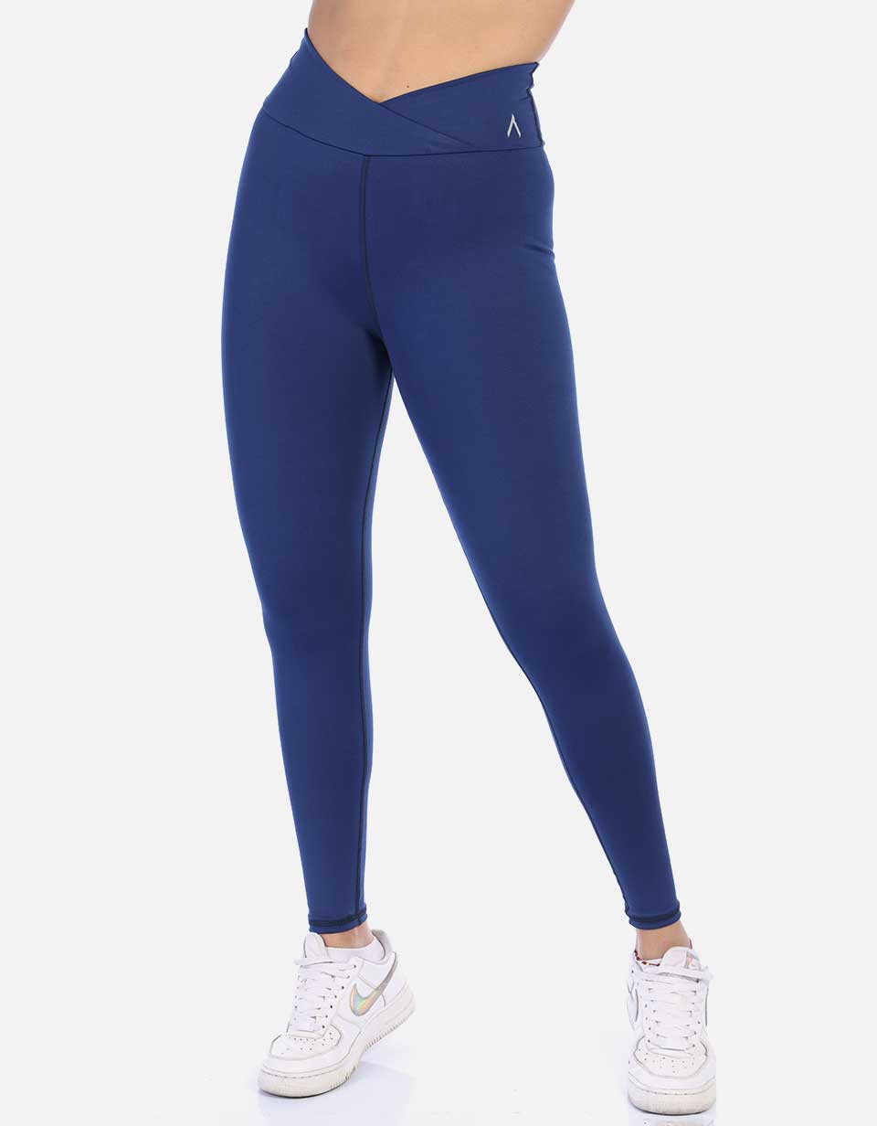 Leggins pretina cruzada V control abdomen