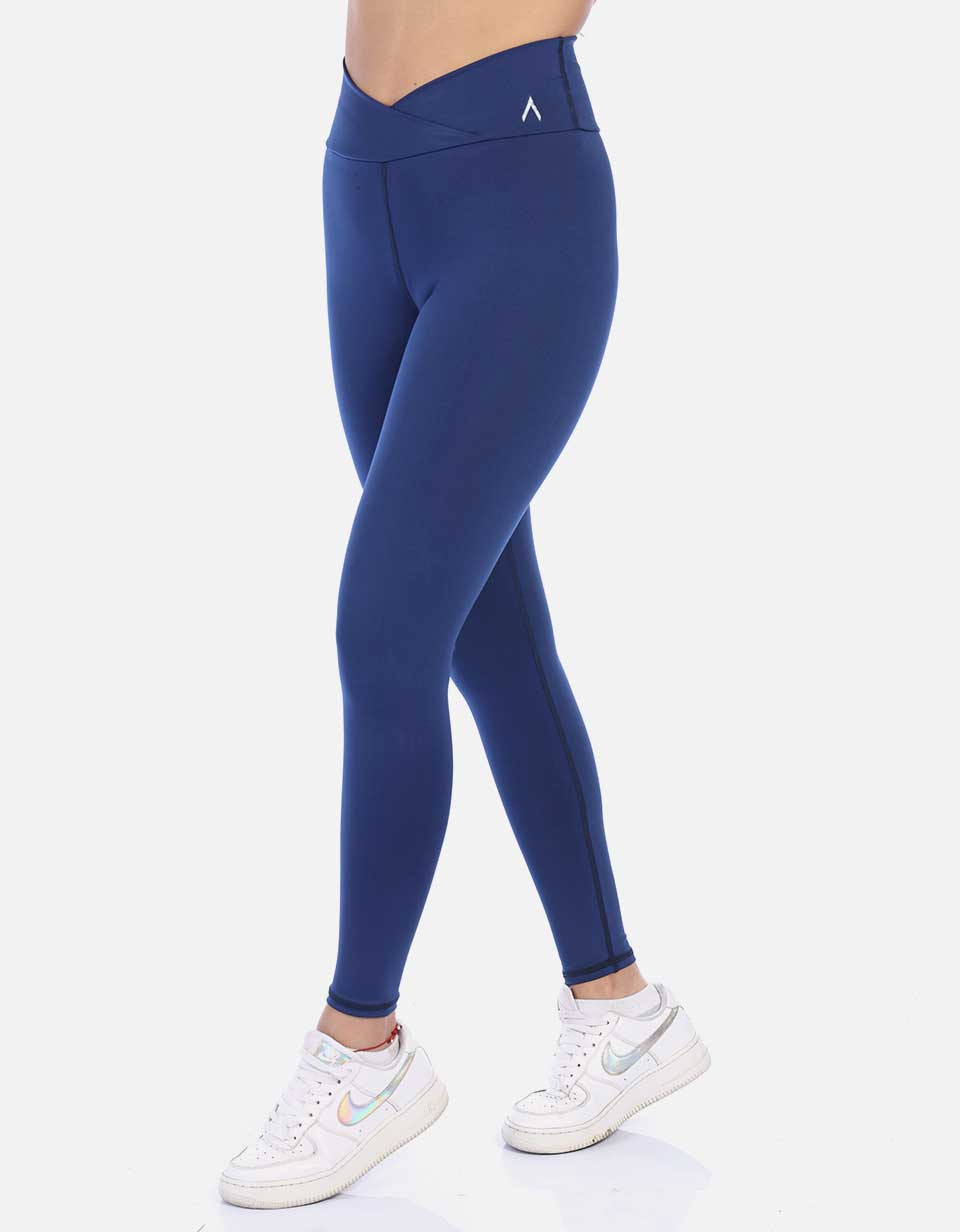 Leggins pretina cruzada V control abdomen