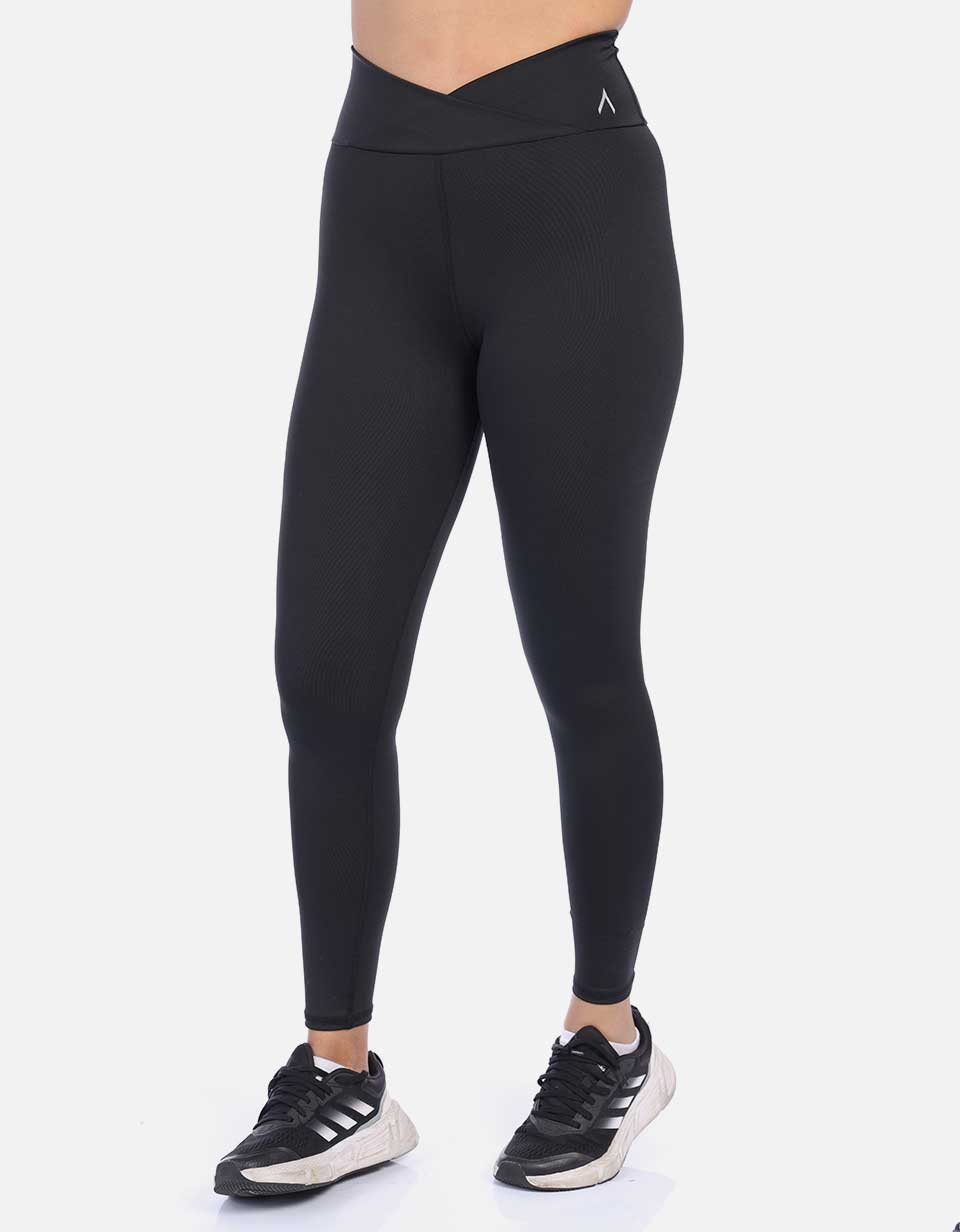 Leggins pretina cruzada V control abdomen