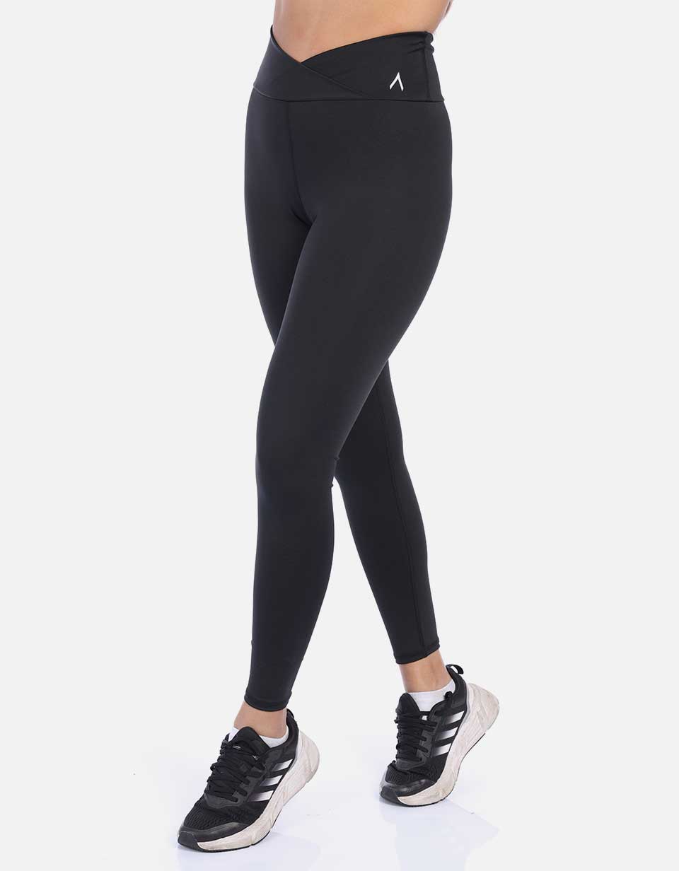 Leggins pretina cruzada V control abdomen