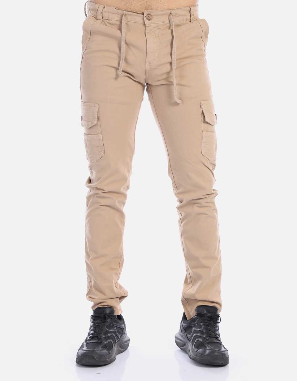 Pantalón Cargo Hombre con Pretina resortada