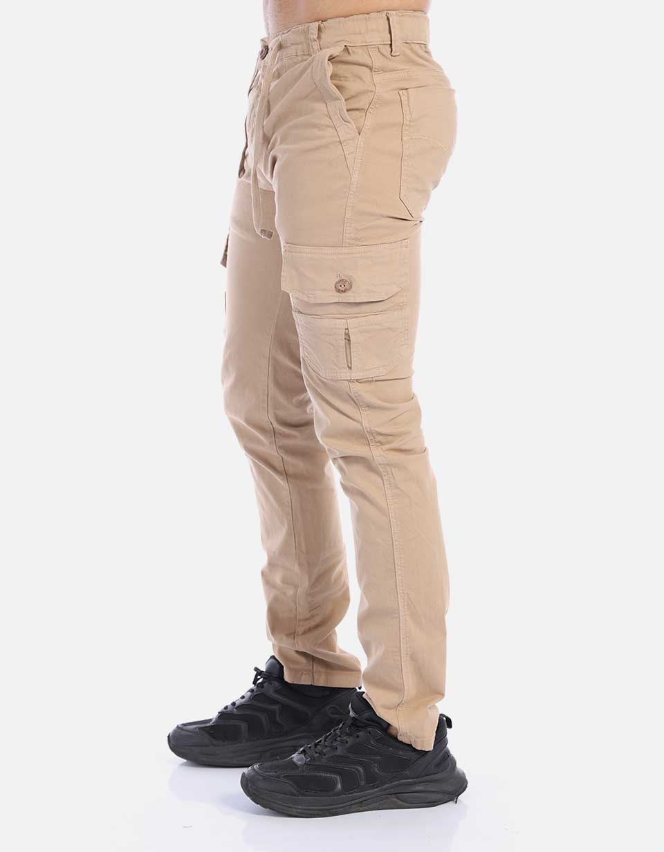 Pantalón Cargo Hombre con Pretina resortada