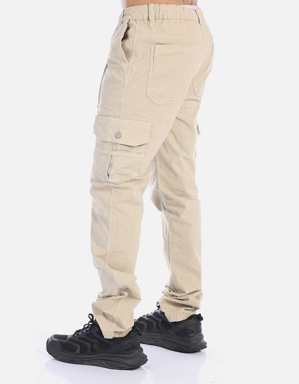 Pantalón Cargo Hombre con Pretina resortada