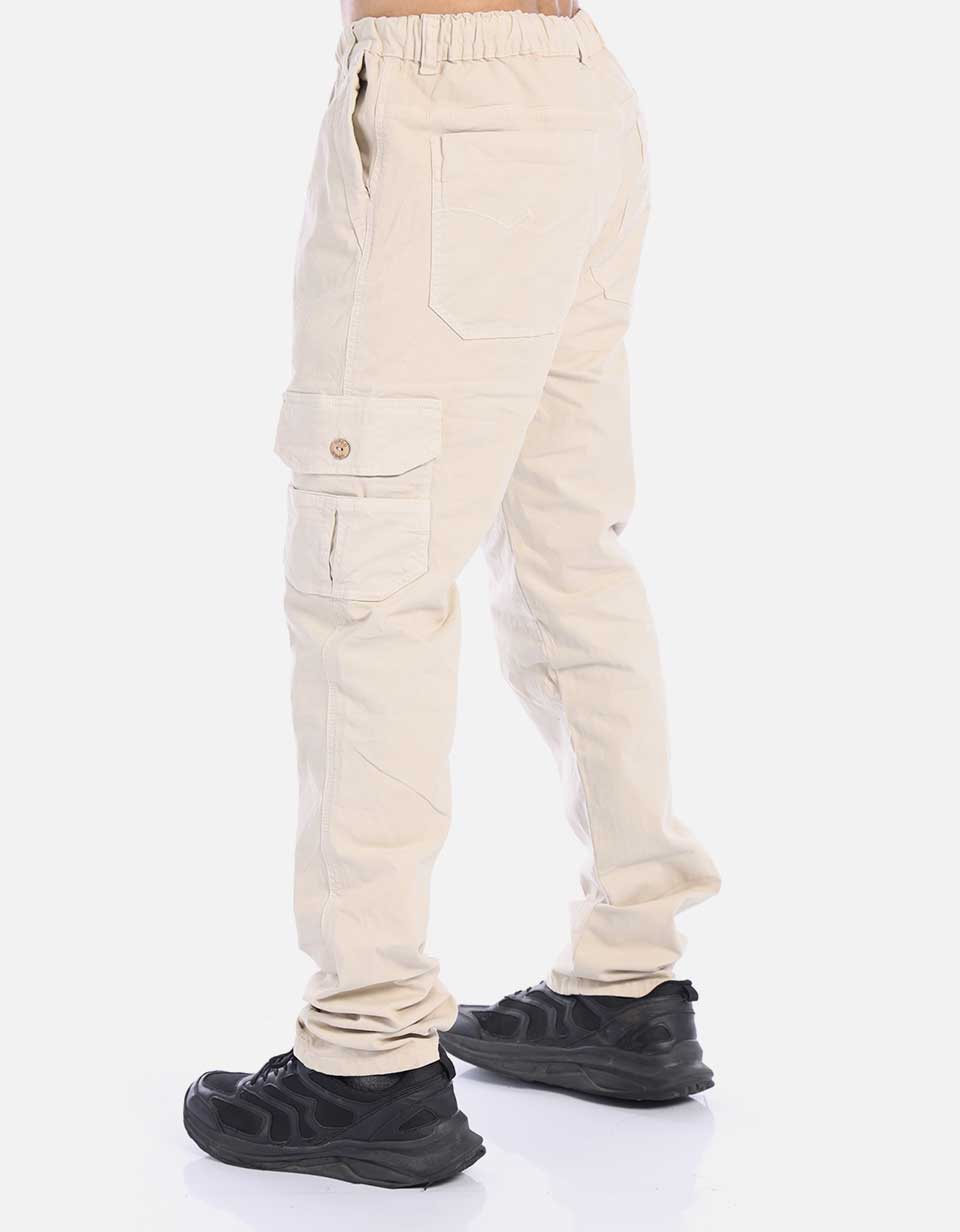 Pantalón Cargo Hombre con Pretina resortada