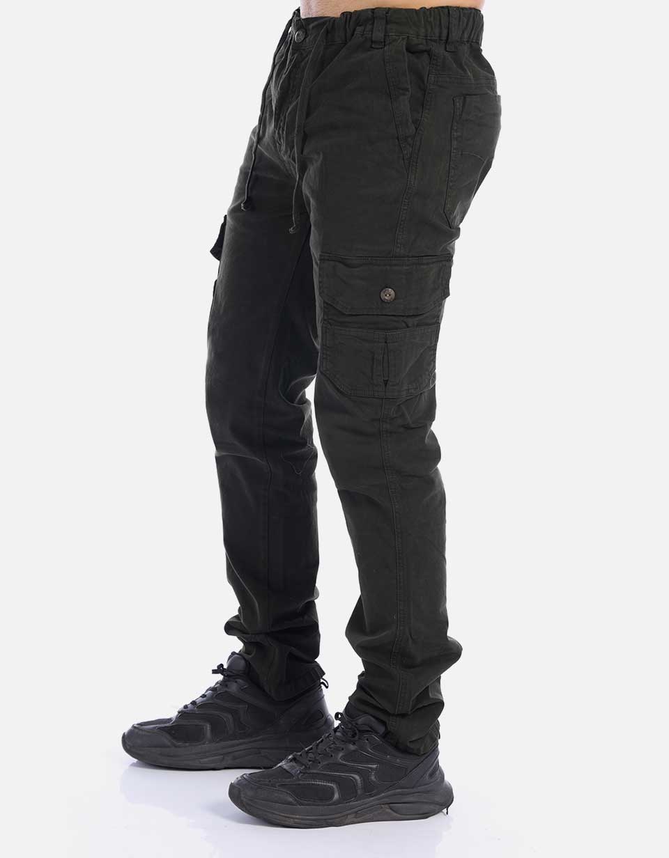 Pantalón Cargo Hombre con Pretina resortada