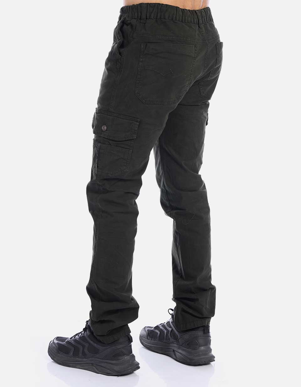 Pantalón Cargo Hombre con Pretina resortada