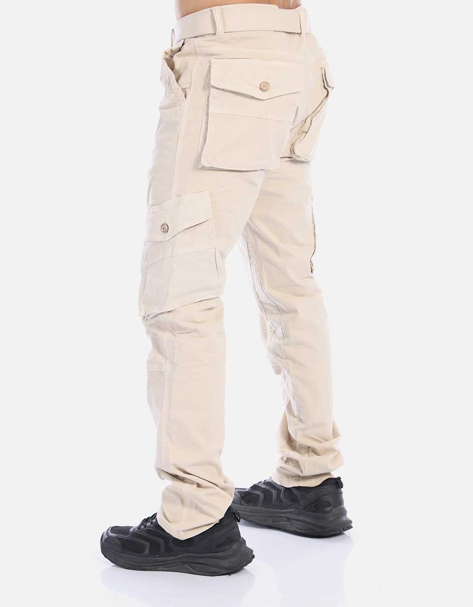 Pantalón Cargo Hombre con Correa