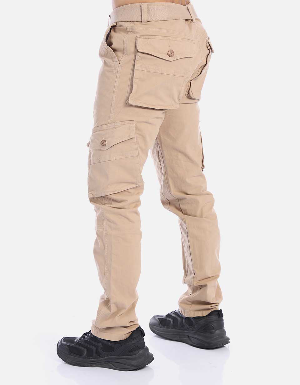 Pantalón Cargo Hombre con Correa