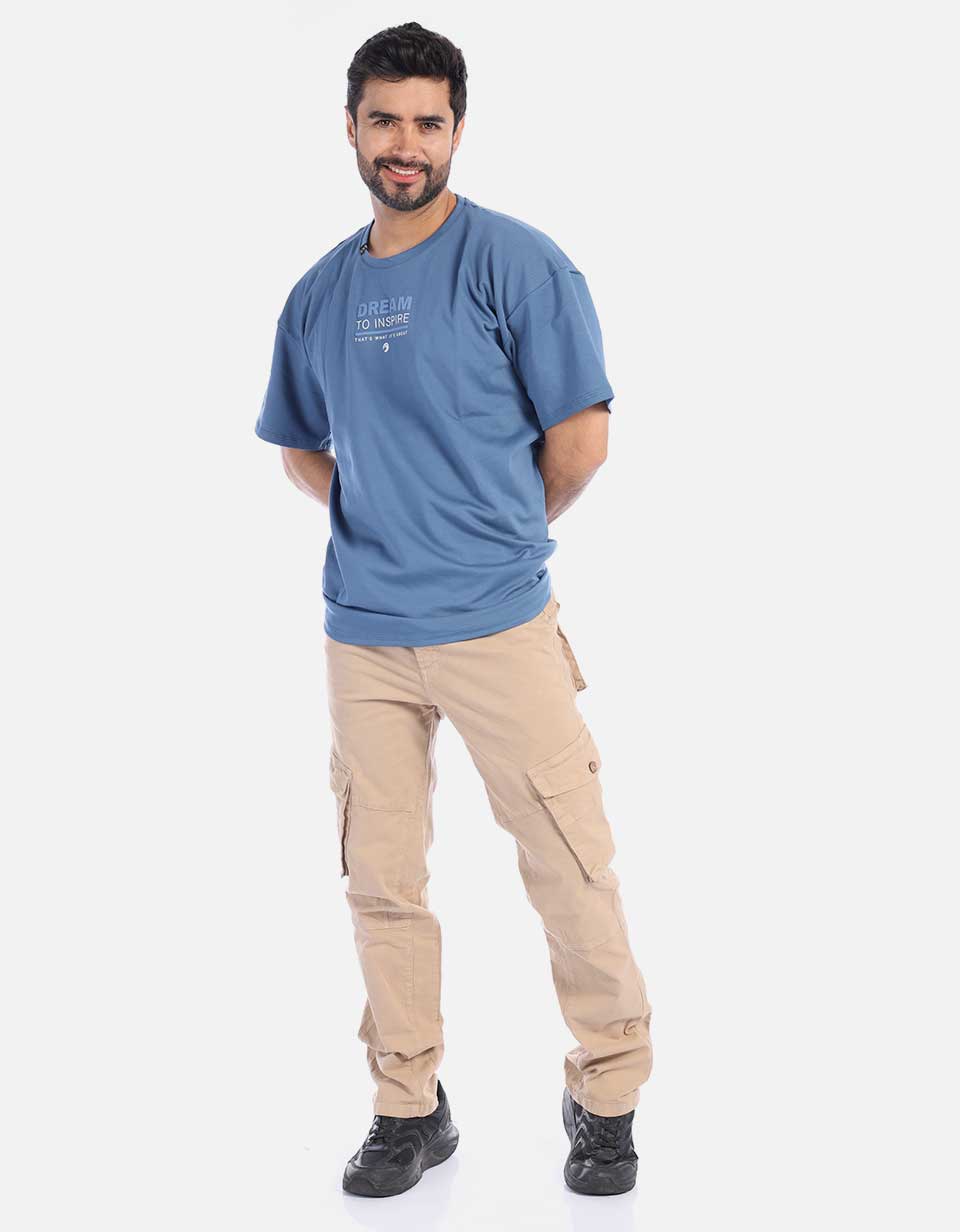 Pantalón Cargo Hombre con Correa