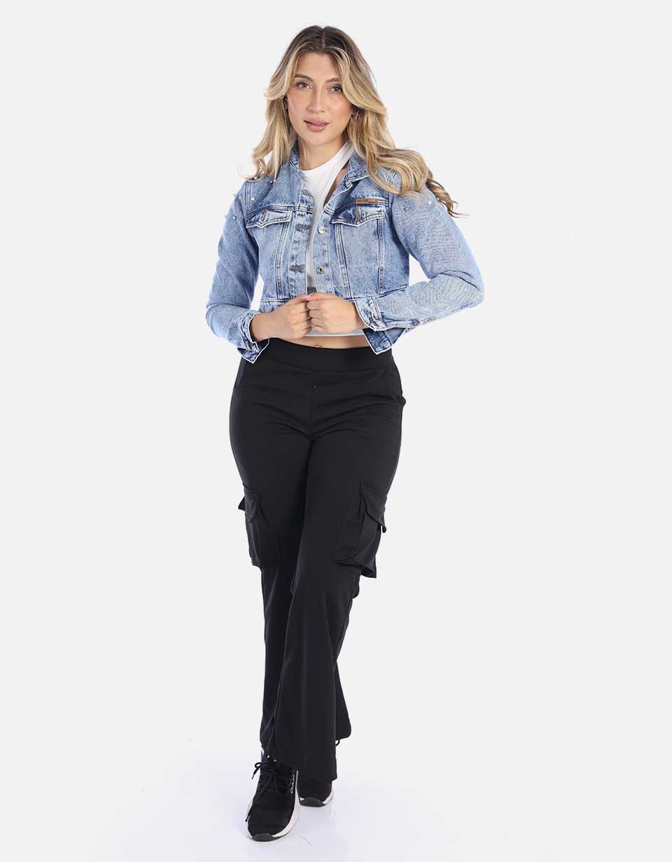 Chaqueta Corta en Denim para Mujer