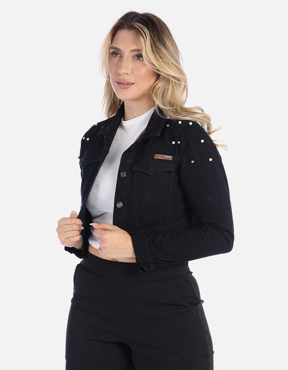 Chaqueta Corta en Denim para Mujer