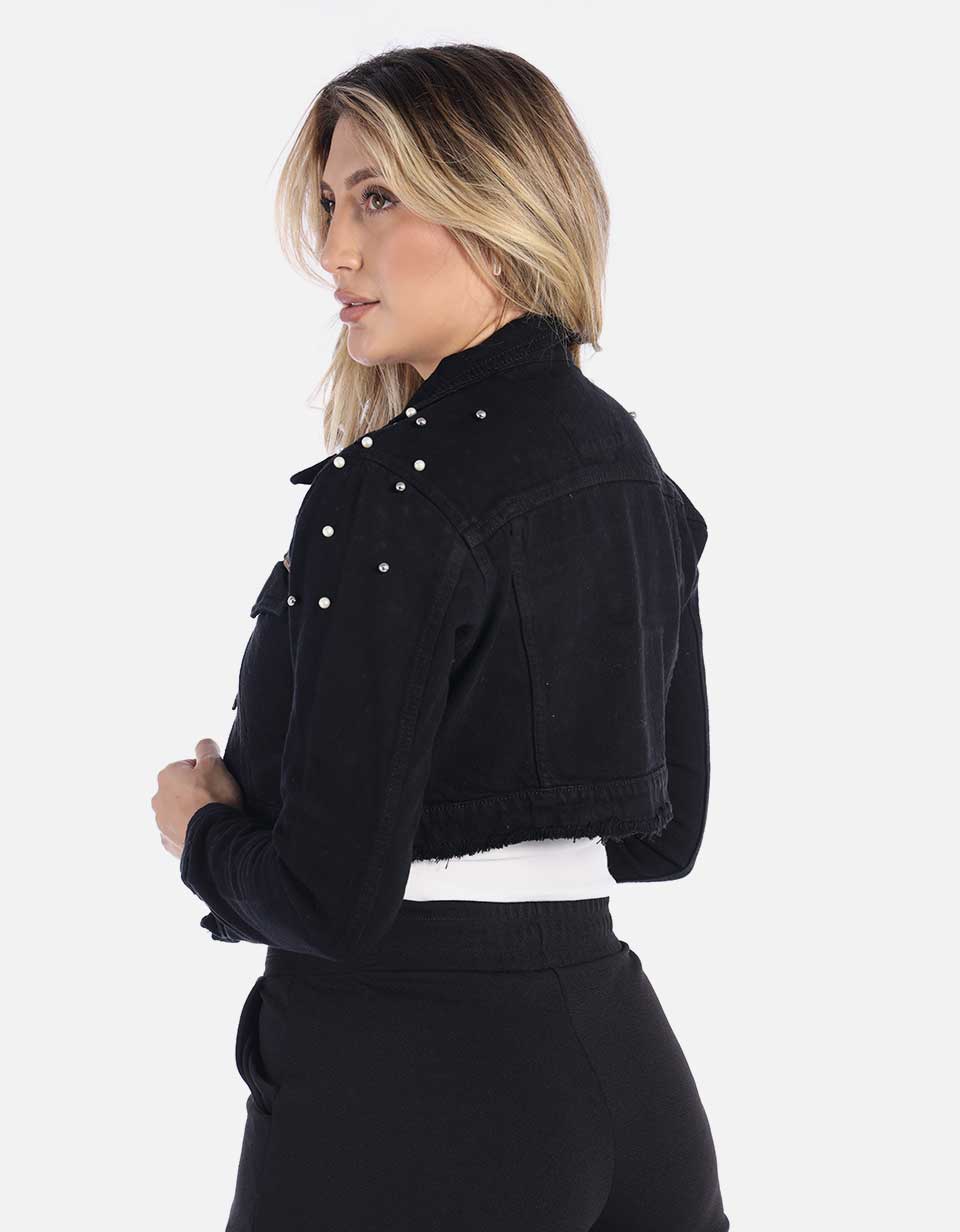 Chaqueta Corta en Denim para Mujer