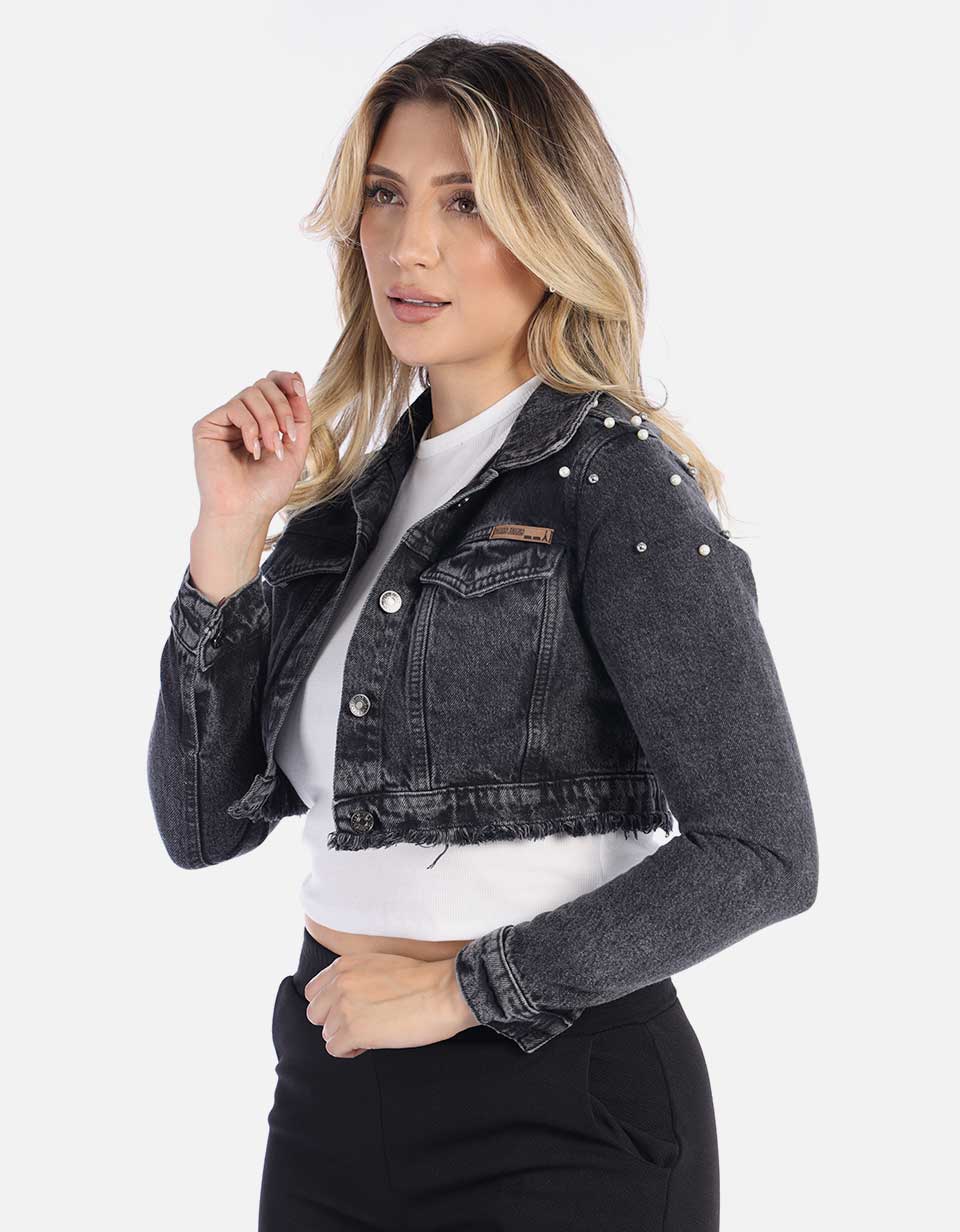 Chaqueta Corta en Denim para Mujer