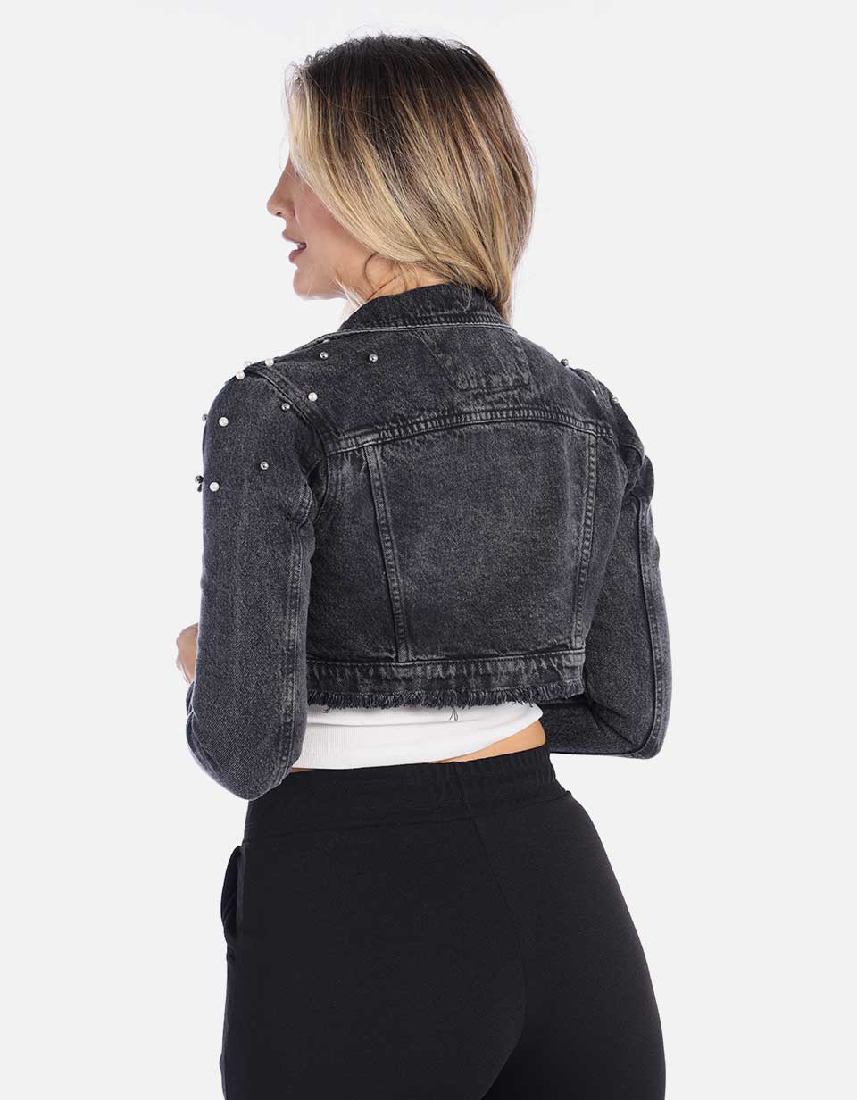 Chaqueta Corta en Denim para Mujer