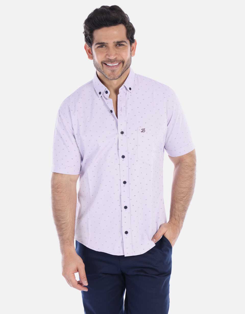 Camisa de puntos para Hombre Slim Fit