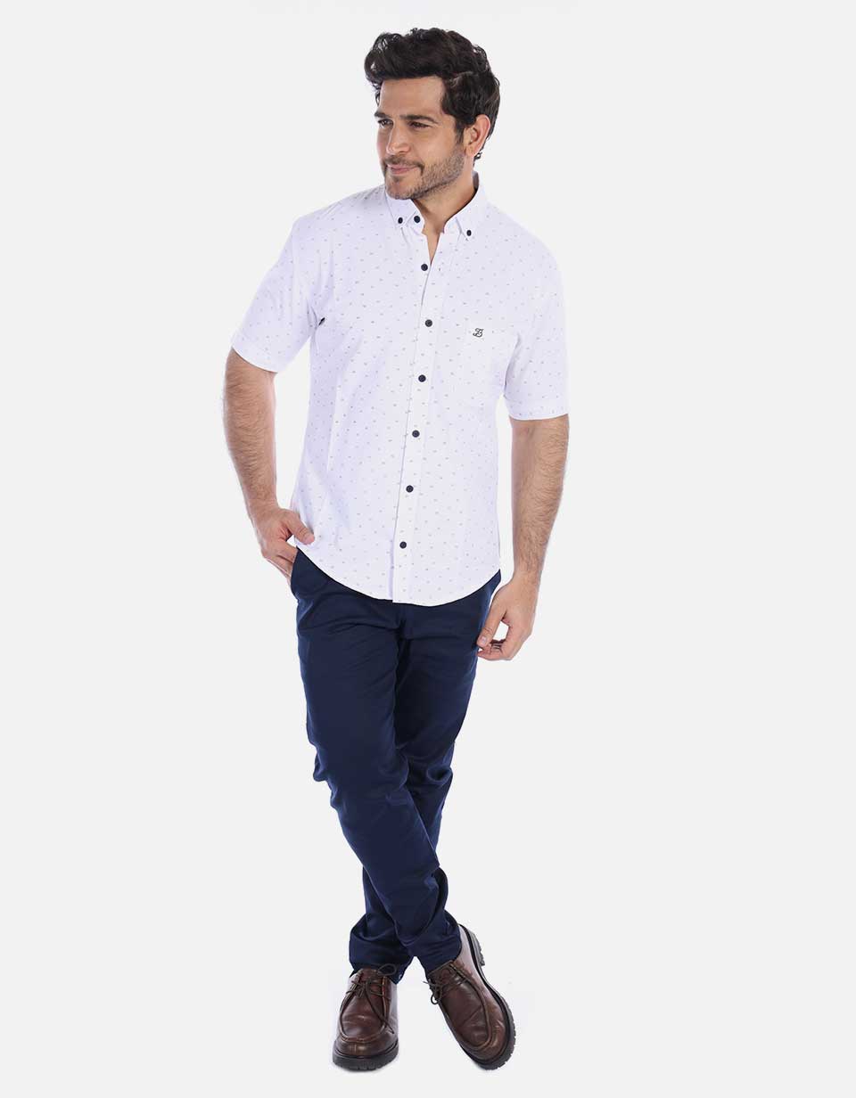 Camisa de puntos para Hombre Slim Fit