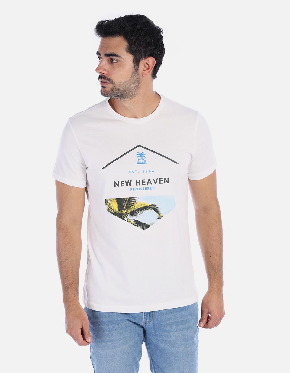 Camiseta Hombre estampada 1970