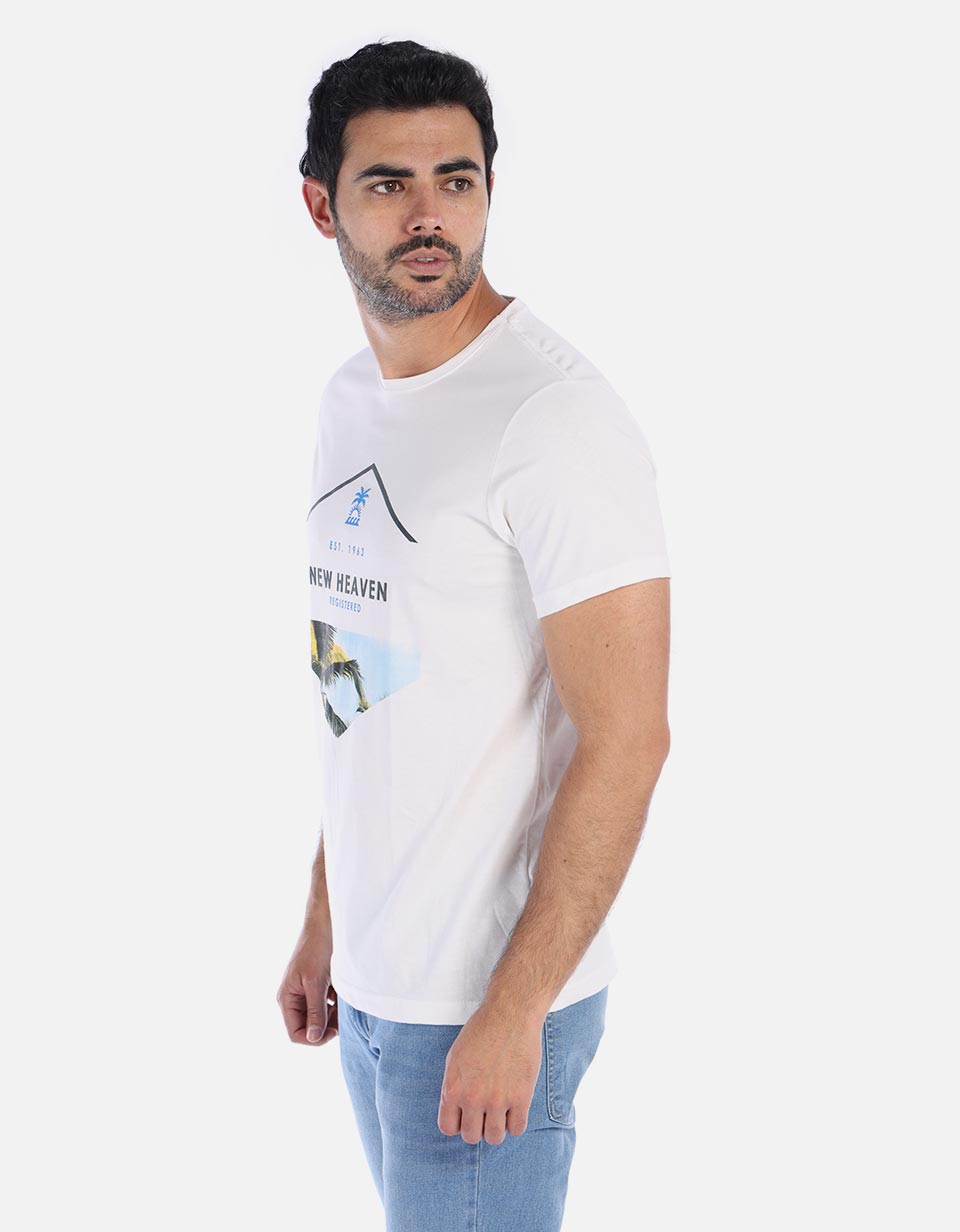 Camiseta Hombre estampada 1970