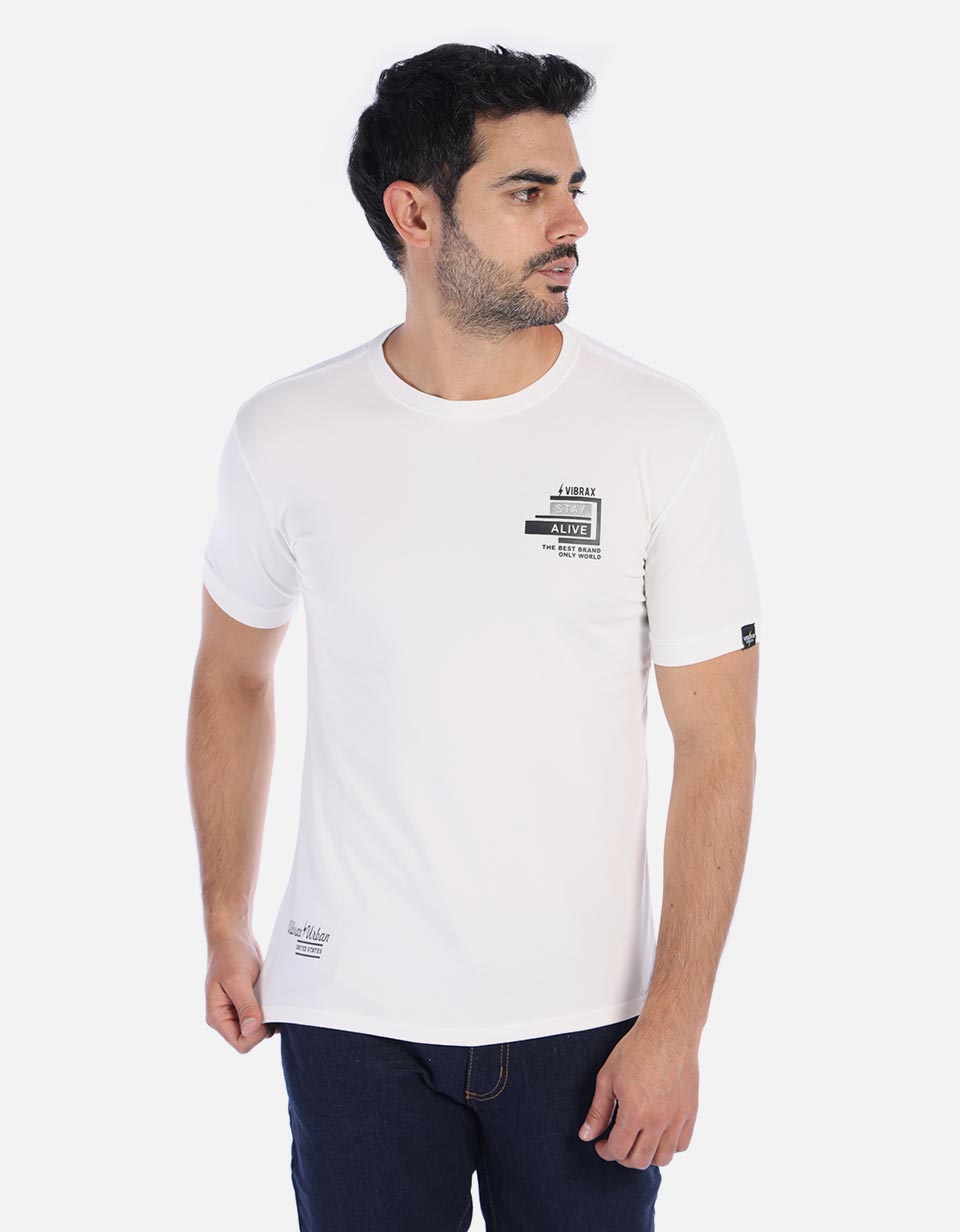 Camiseta unicolor básica para Hombre