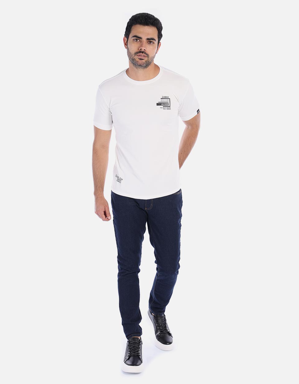 Camiseta unicolor básica para Hombre