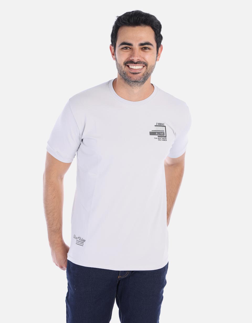 Camiseta unicolor básica para Hombre