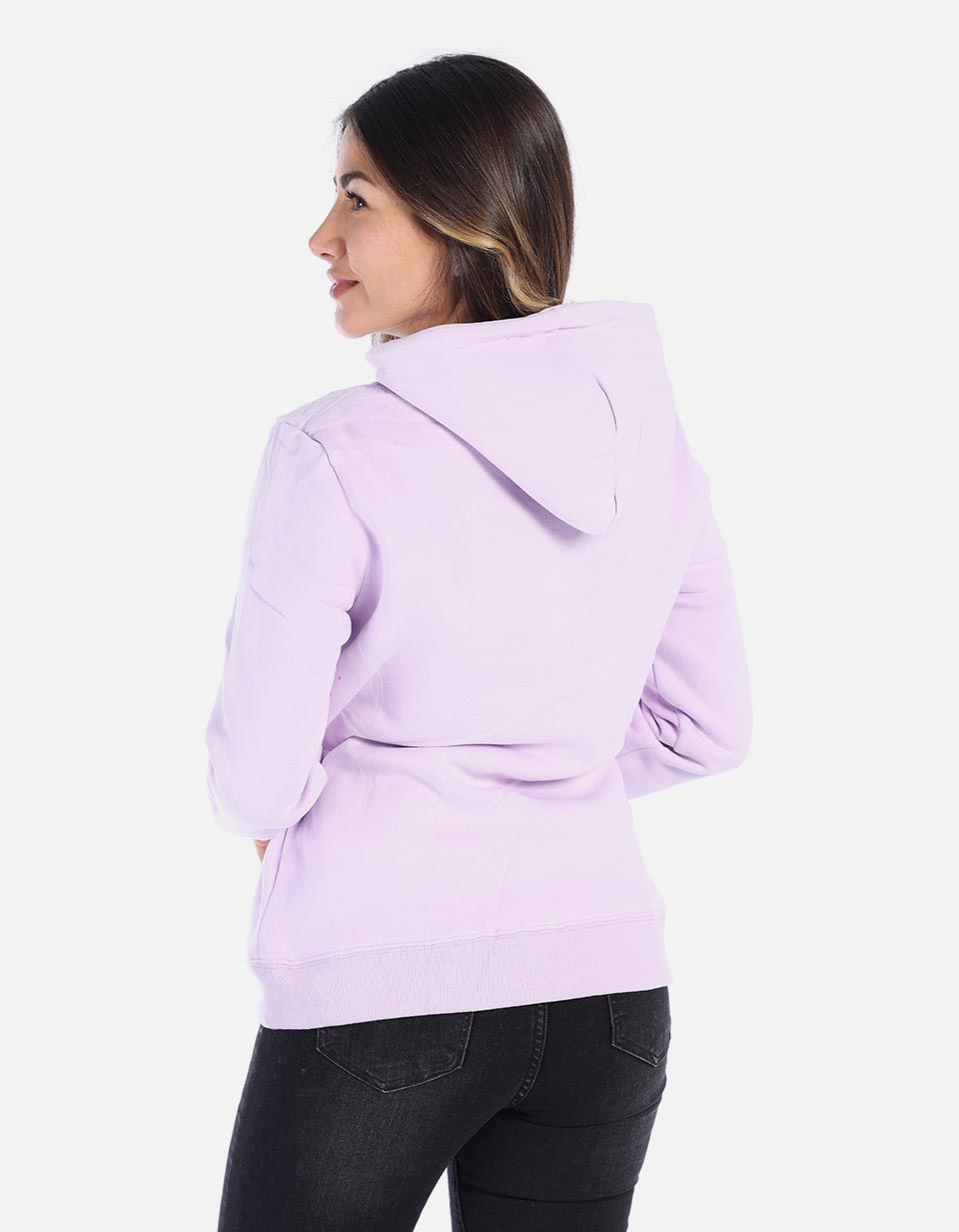 Hoodie Mujer capota algodón perchado