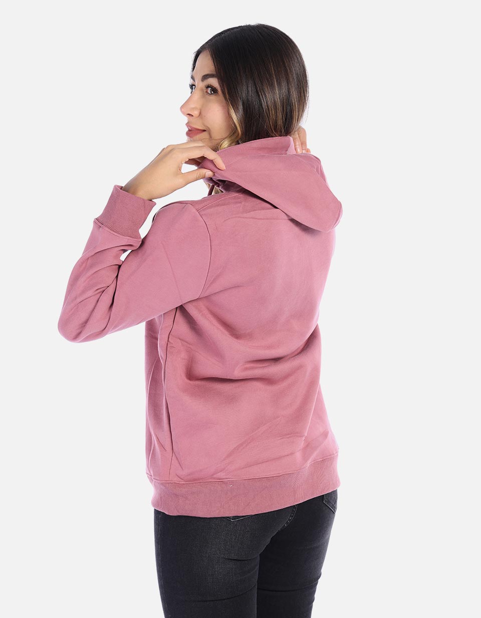 Hoodie Mujer capota algodón perchado