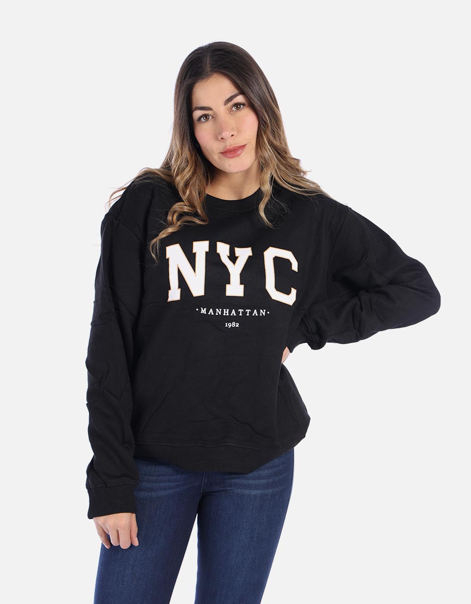 Buzo Mujer NYC cuello redondo