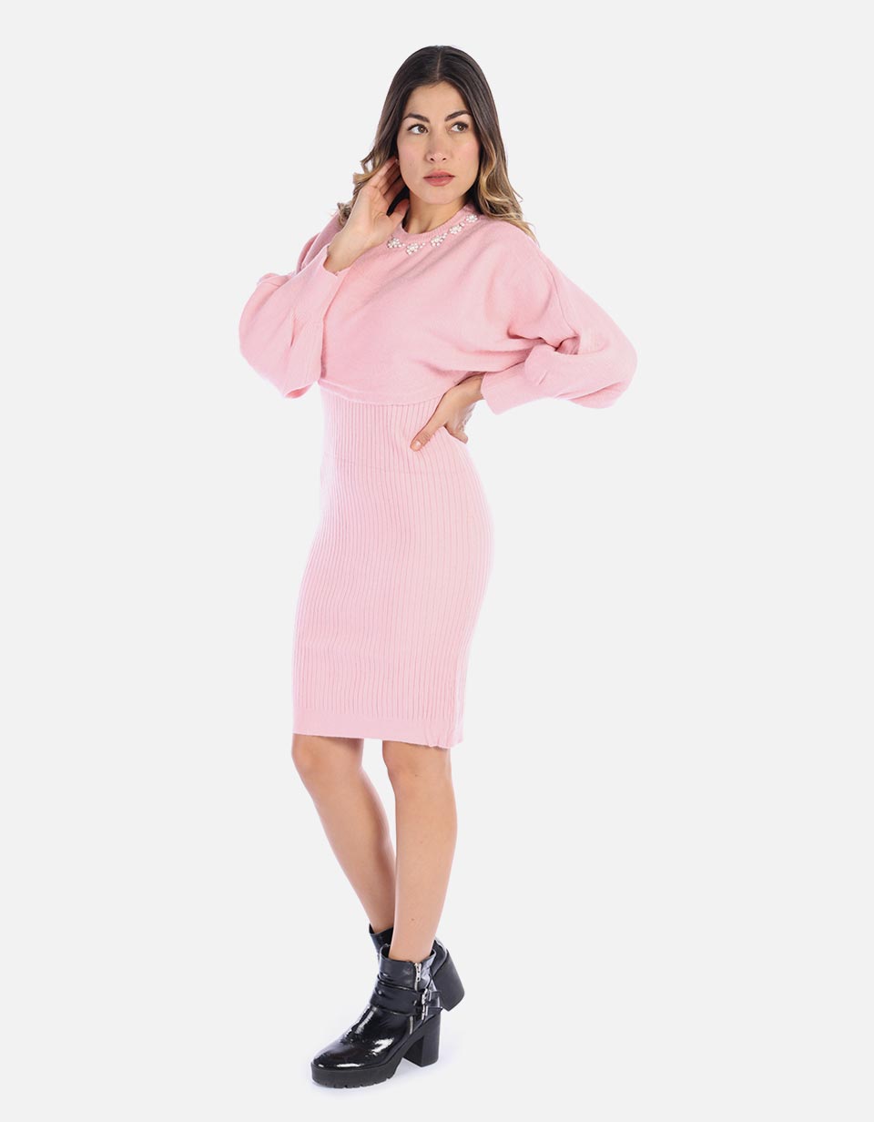 Vestido tejido de dos piezas Mujer