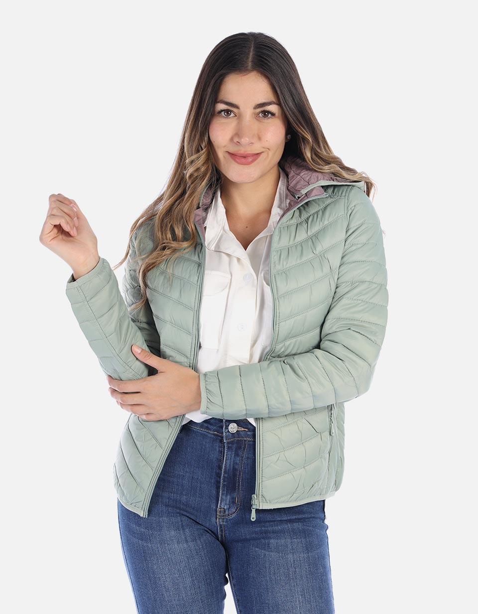 Chaqueta para mujer abullonada