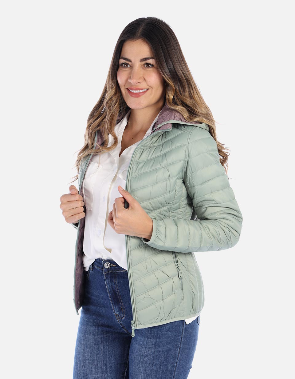 Chaqueta para mujer abullonada