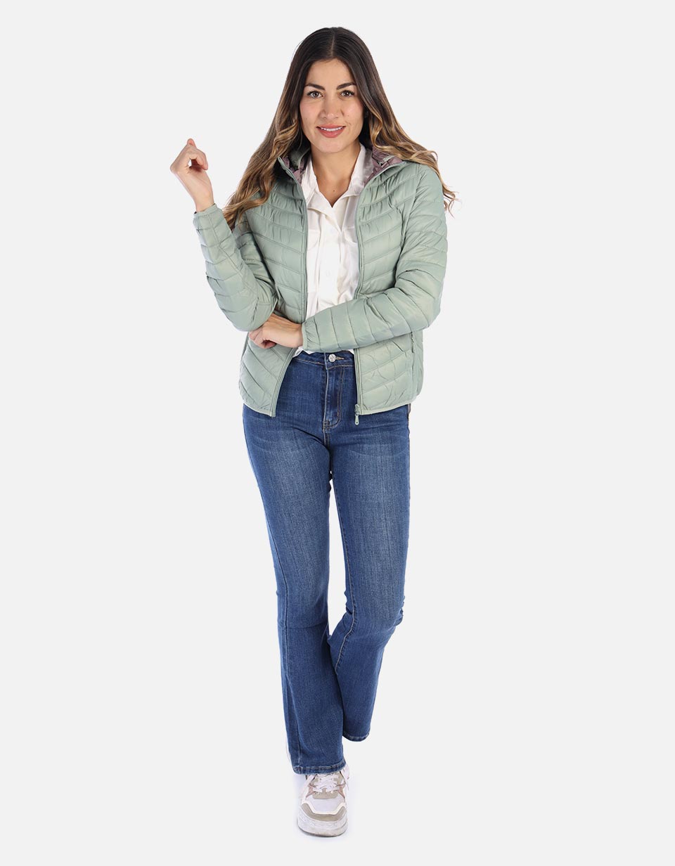 Chaqueta para mujer abullonada