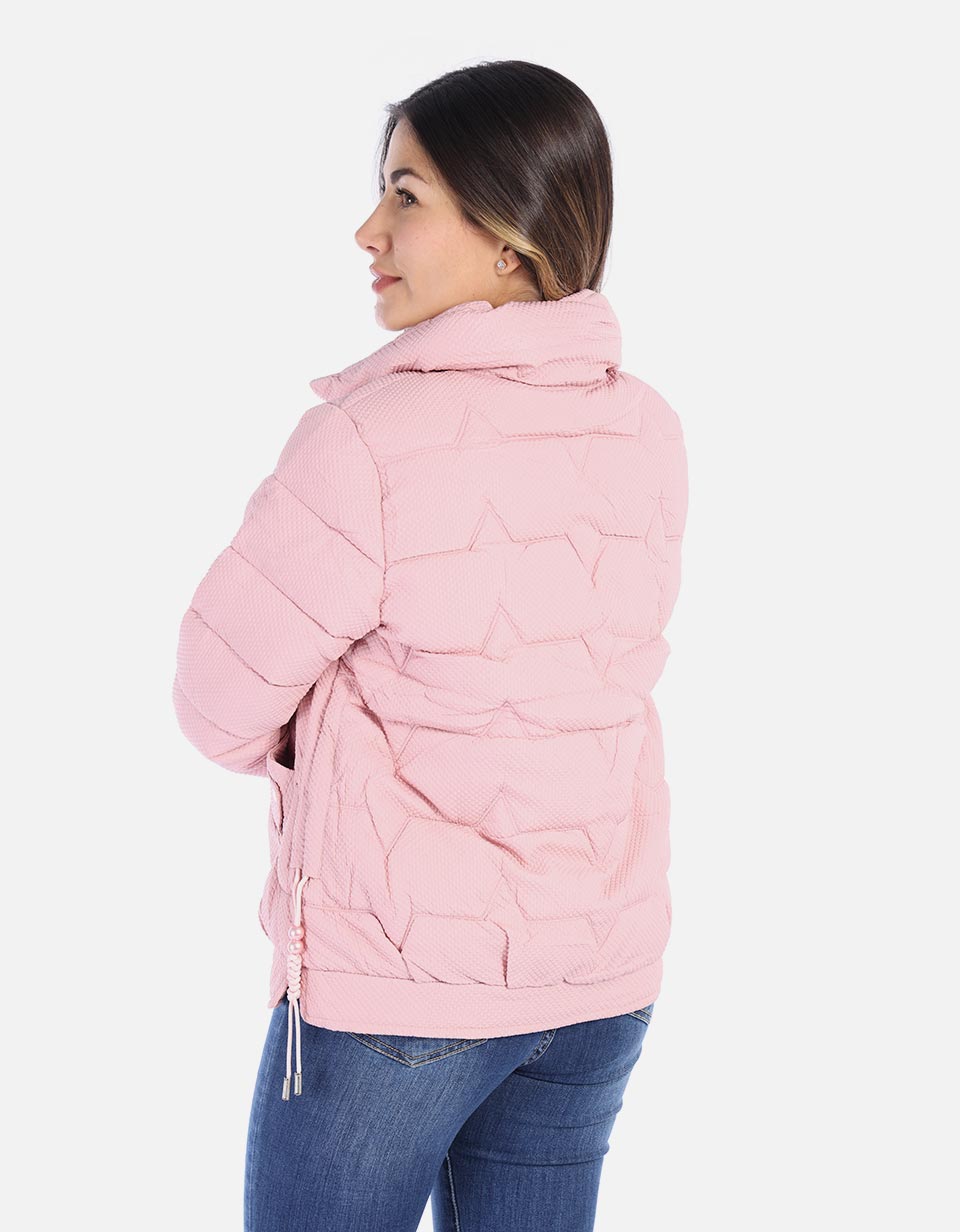 Chaqueta mujer acolchada con textura