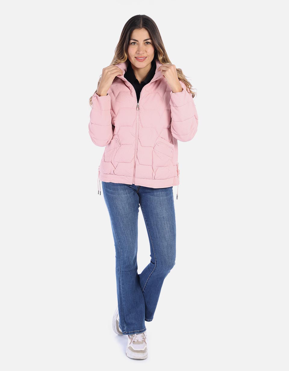 Chaqueta mujer acolchada con textura