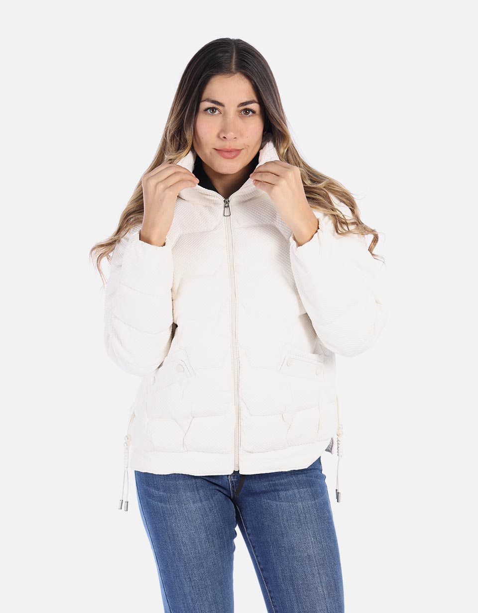 Chaqueta mujer acolchada con textura