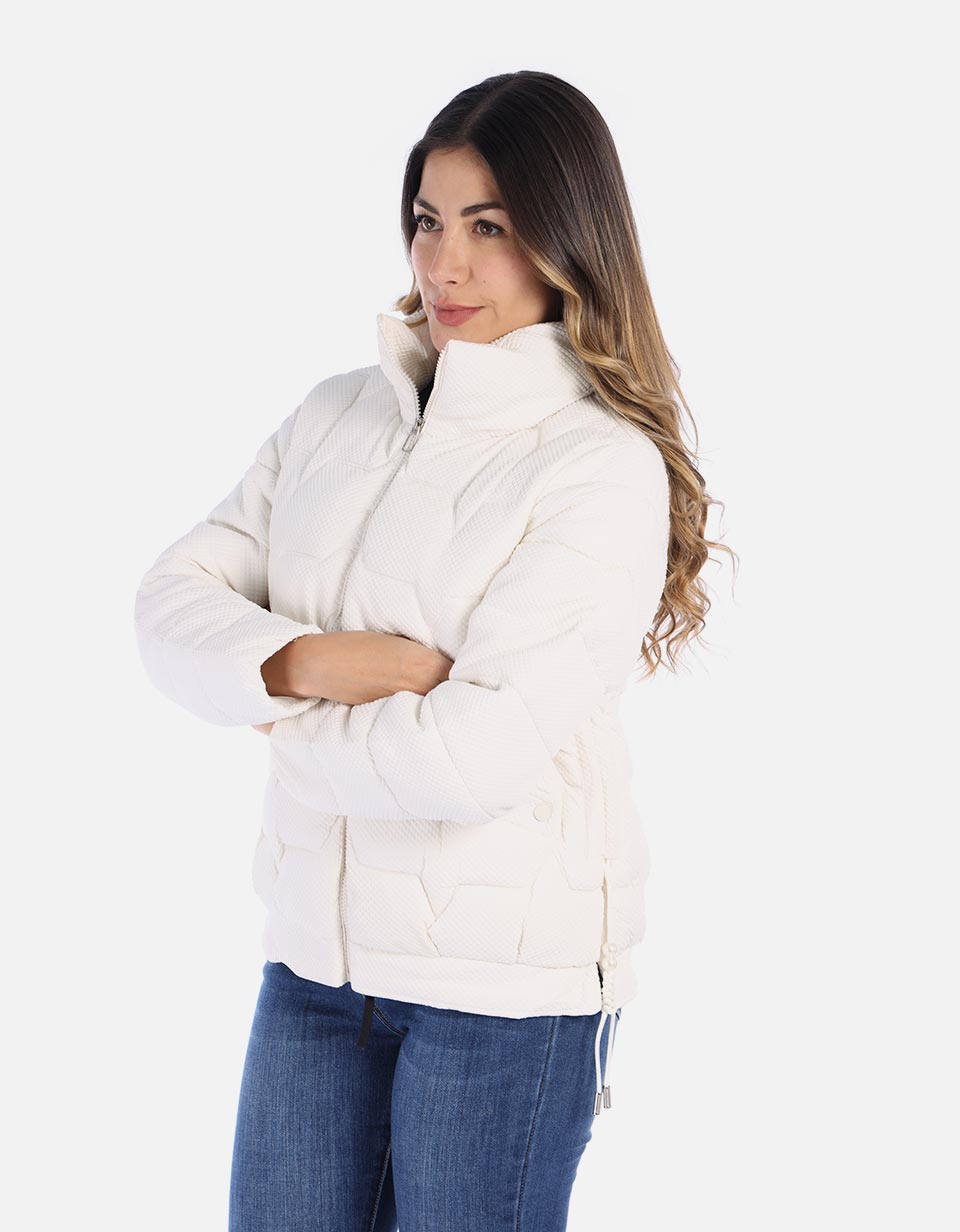 Chaqueta mujer acolchada con textura