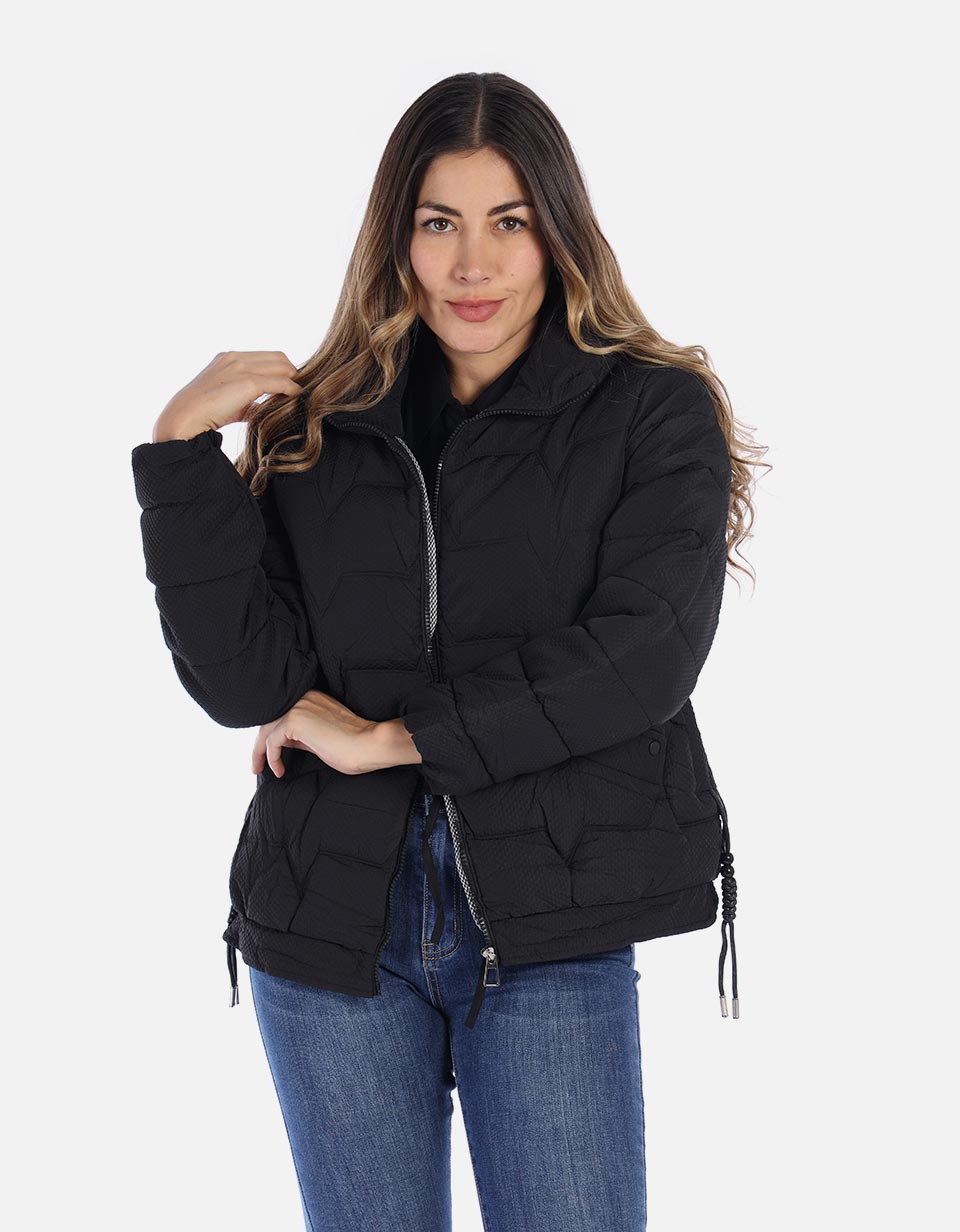 Chaqueta mujer acolchada con textura