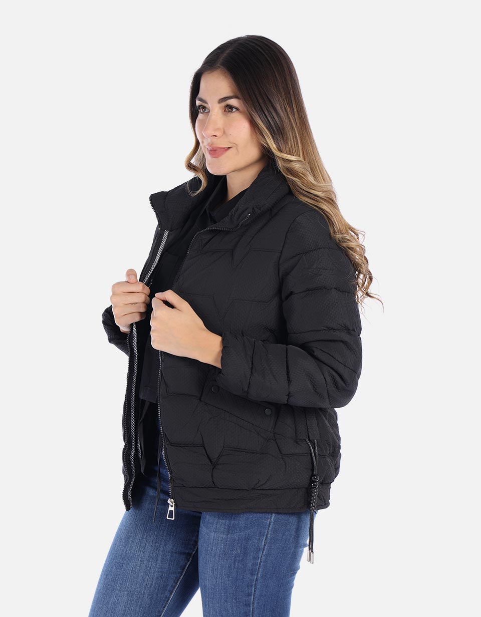 Chaqueta mujer acolchada con textura