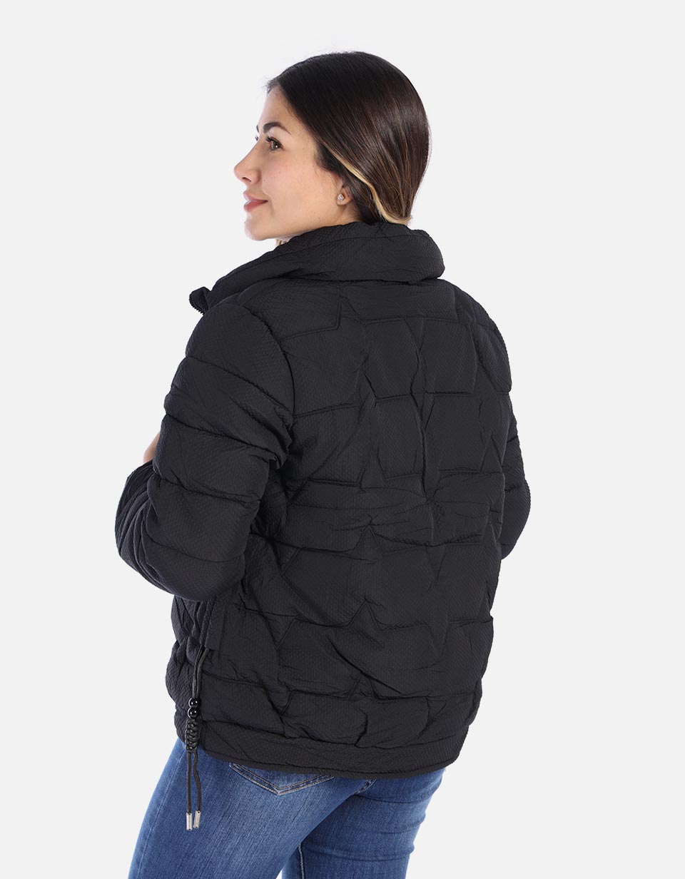 Chaqueta mujer acolchada con textura